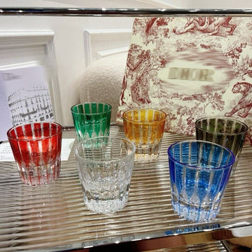Dior Maison Hand-Painted Colorful Crystal Glasses Set