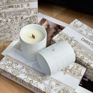 Christian Dior Embossed Ceramic Scented Candles set
