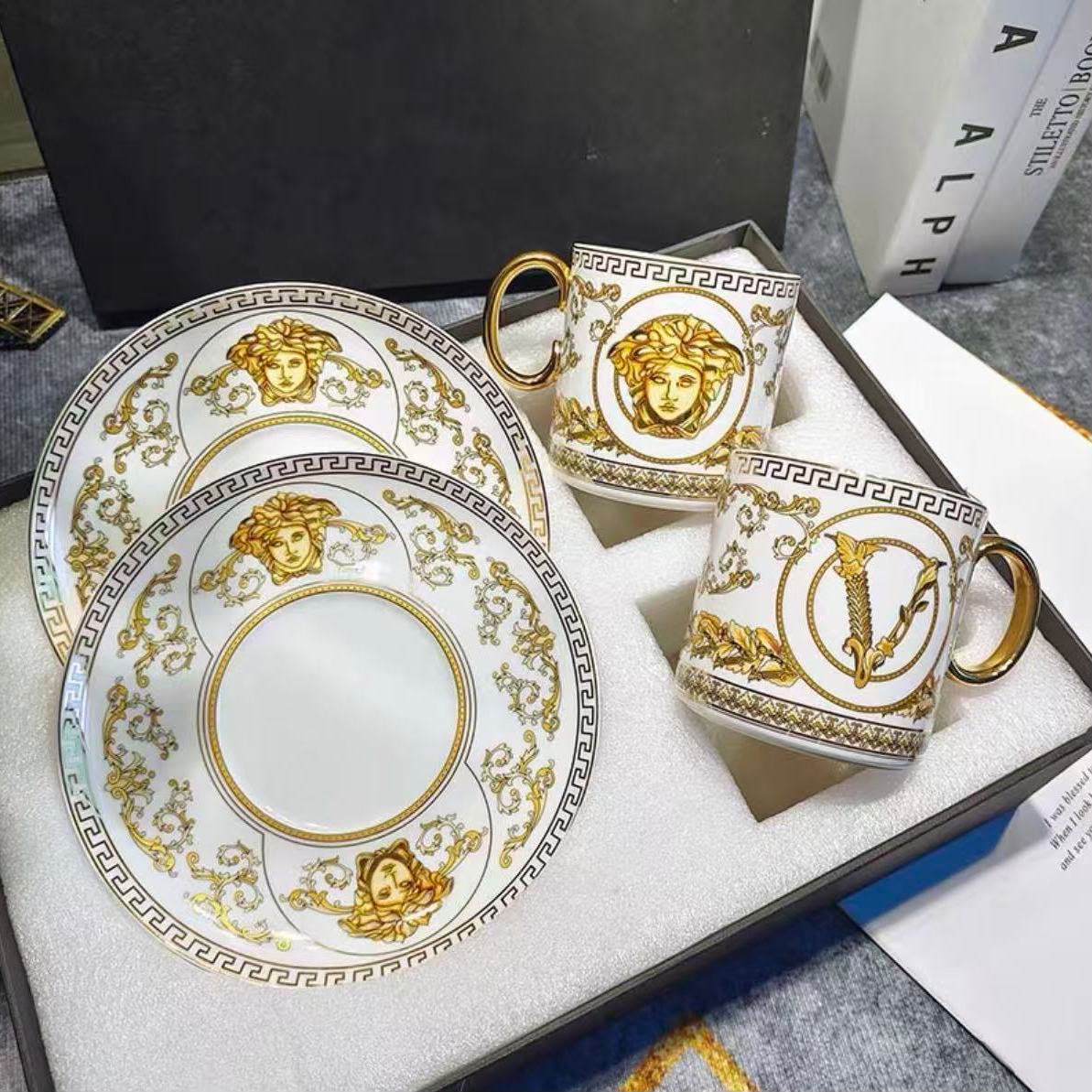 Versace La Scala del Palazzo Rosa Espresso Set