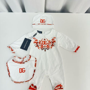 Dolce & Gabbana Kids Majolica-Print Jersey Set 3 pieces