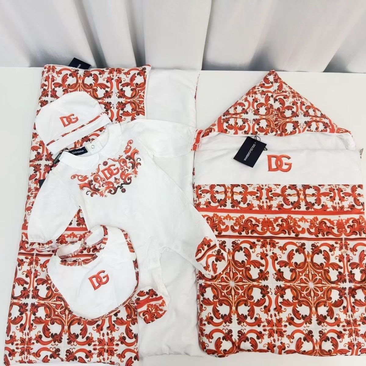 Dolce & Gabbana Kids Majolica-Print Jersey Set 5 pieces