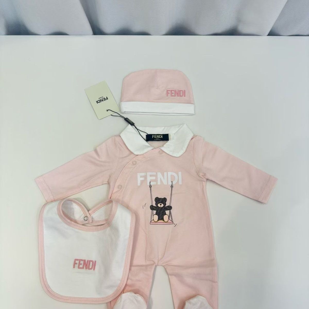 Fendi Roma Pink Bear Set