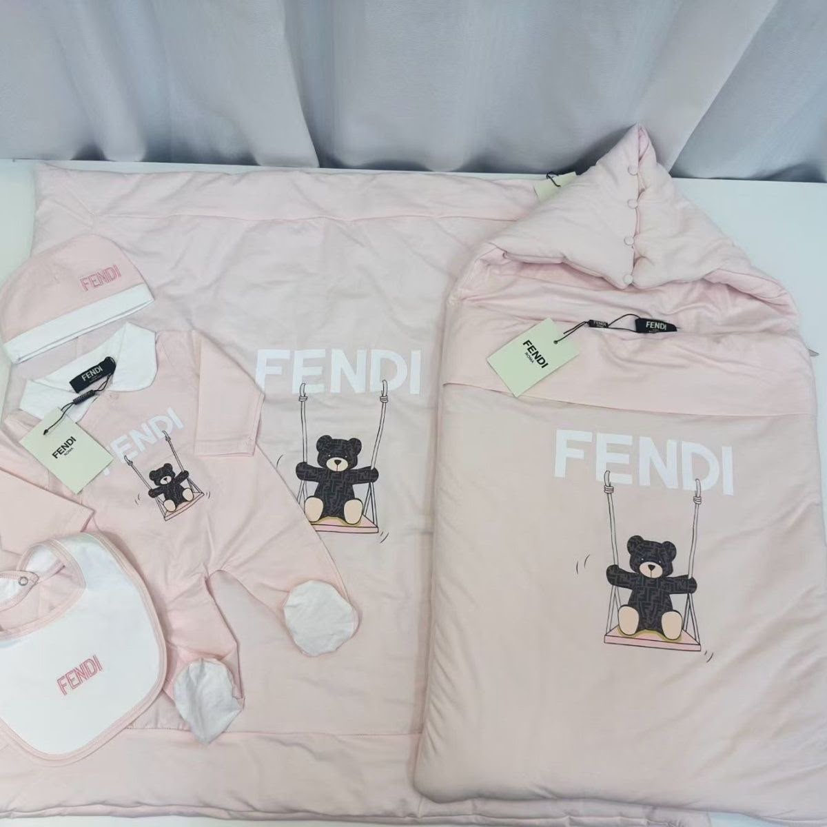 Fendi Roma Pink Bear Set