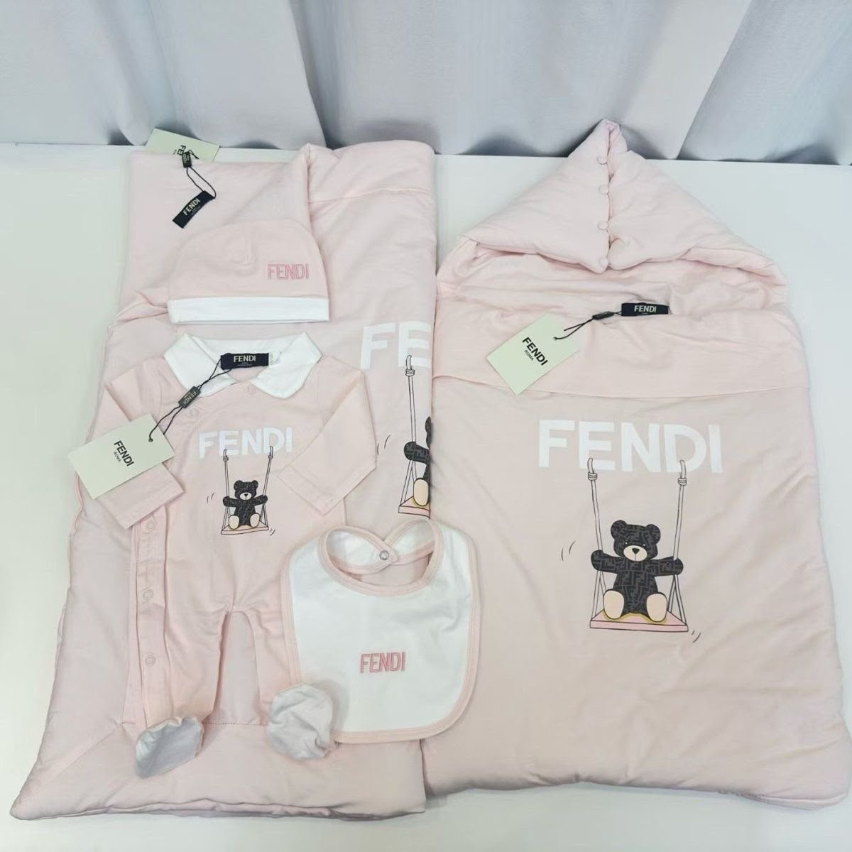 Fendi Roma Pink Bear Set