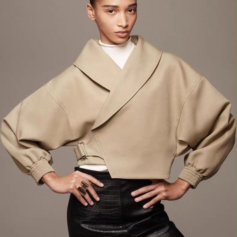 Zara Cropped Buckle Jacket