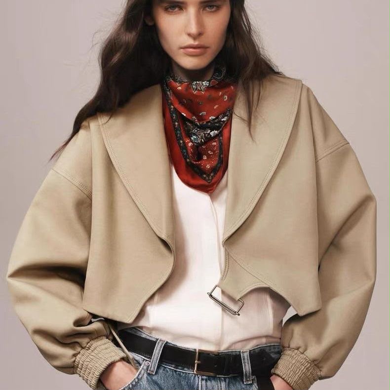 Zara Cropped Buckle Jacket