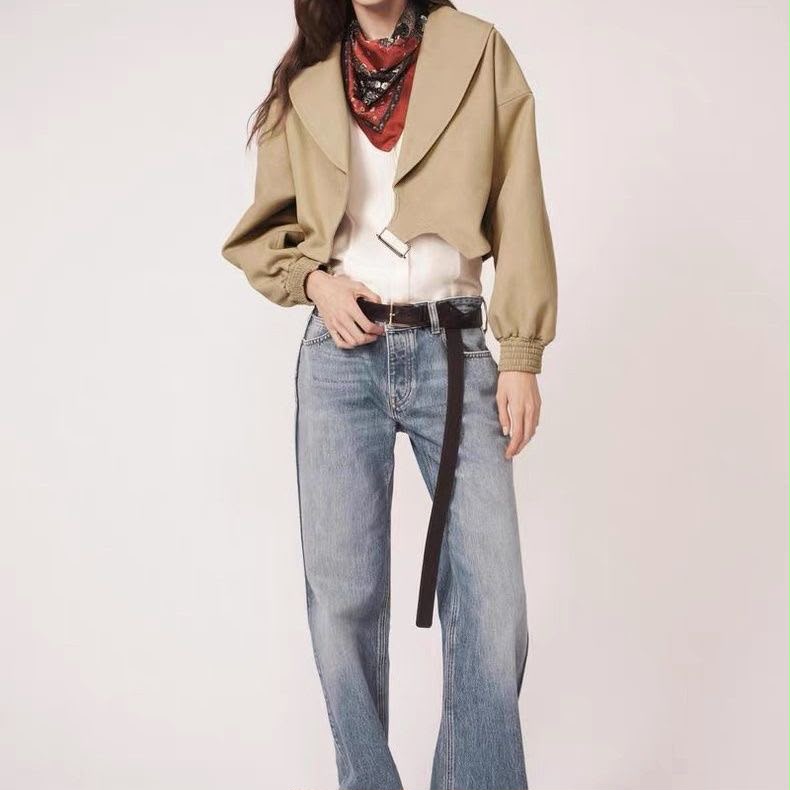Zara Cropped Buckle Jacket