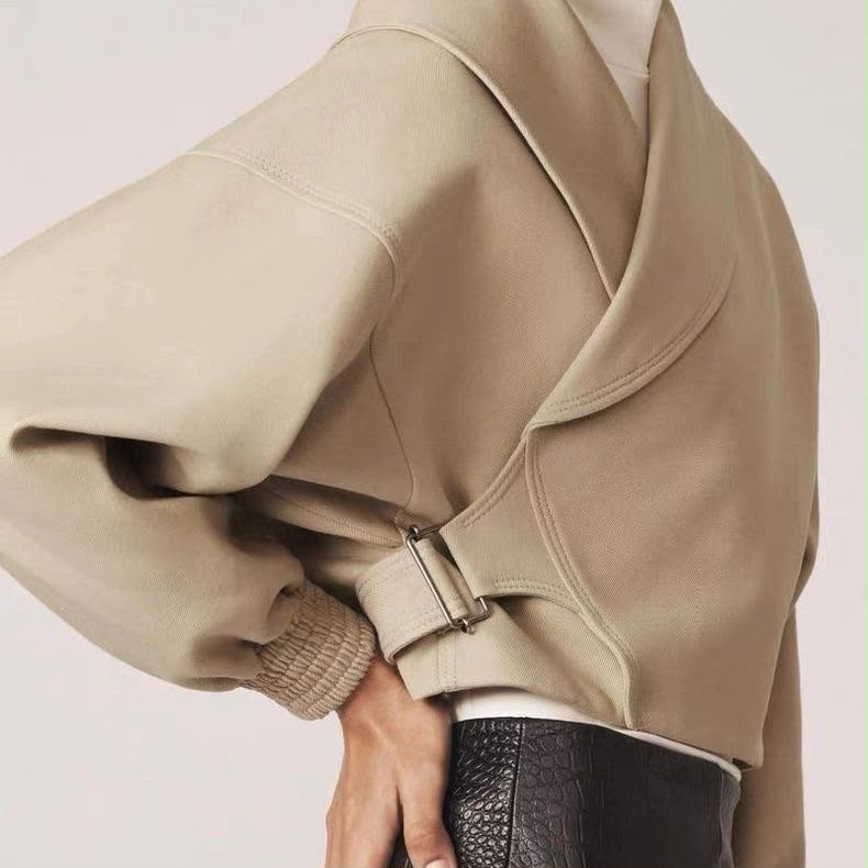 Zara Cropped Buckle Jacket