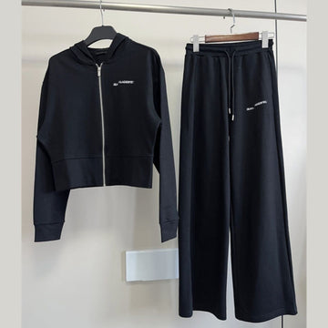 Karl Lagerfeld Zip-up hoodie with brand logo