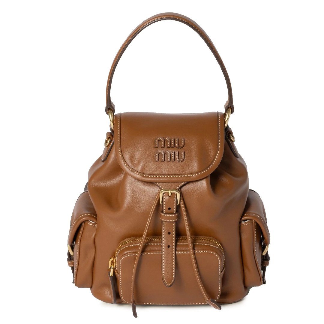 Miu Miu Matelasse Leather Backpack
