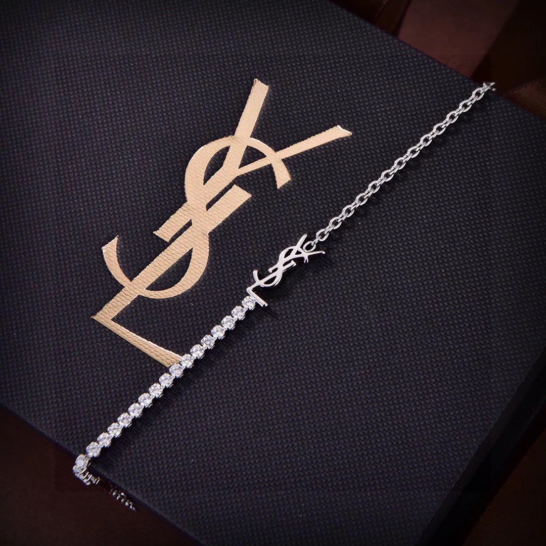 YSL Elegant Crystal Bracelet
