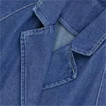 Cropped Belted Denim Jacket