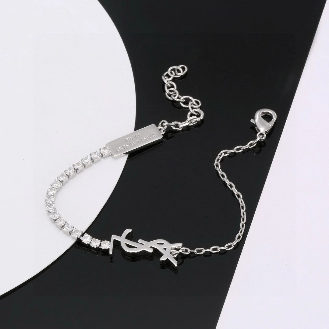 YSL Elegant Crystal Bracelet