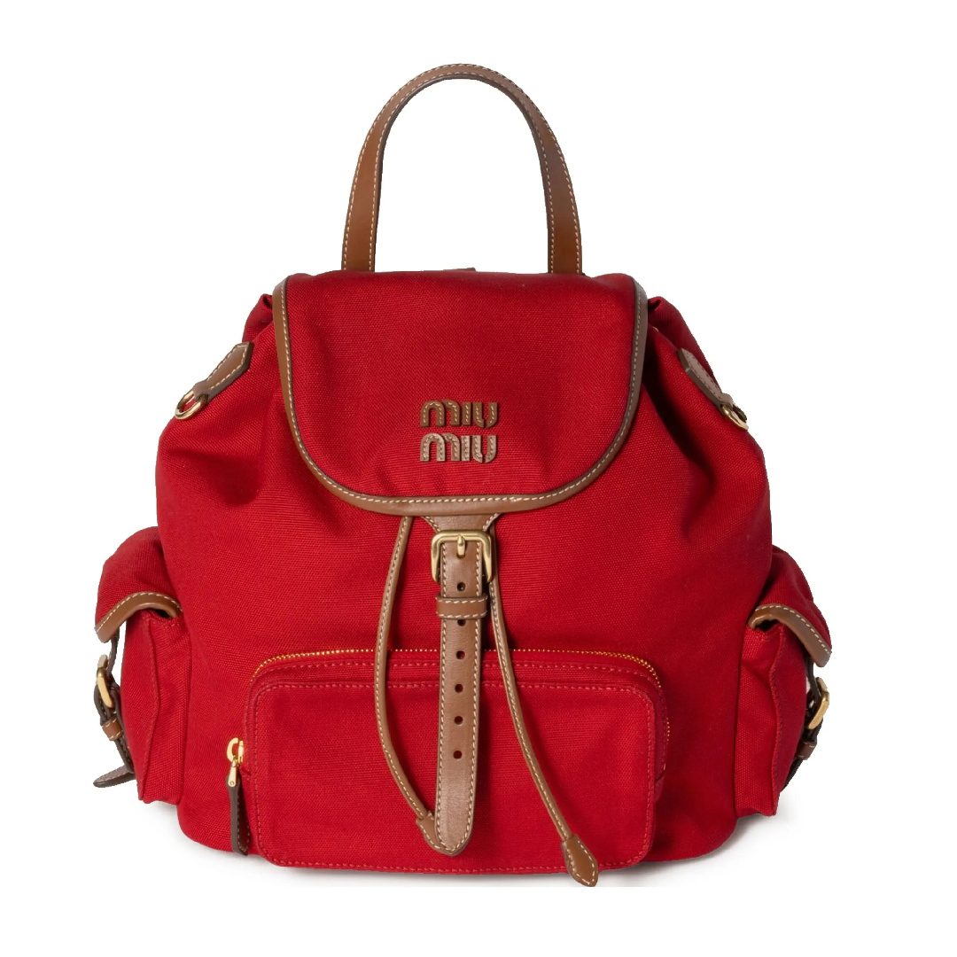 Miu Miu Matelasse Leather Backpack