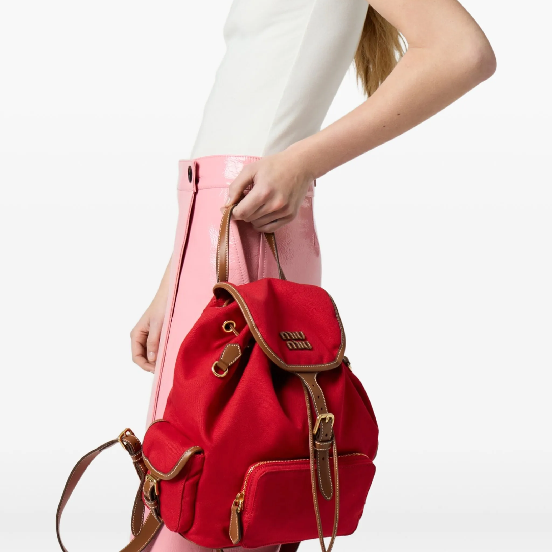 Miu Miu Matelasse Leather Backpack