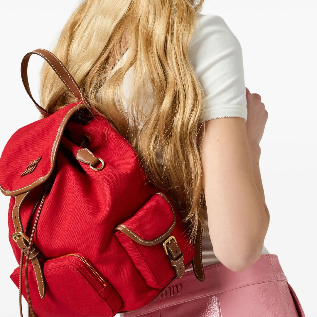 Miu Miu Matelasse Leather Backpack