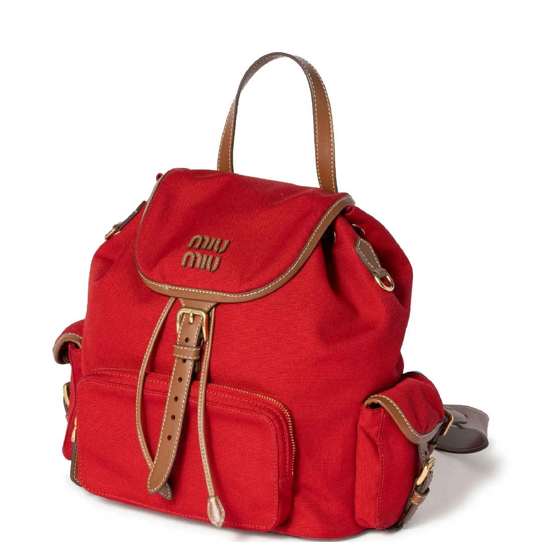 Miu Miu Matelasse Leather Backpack