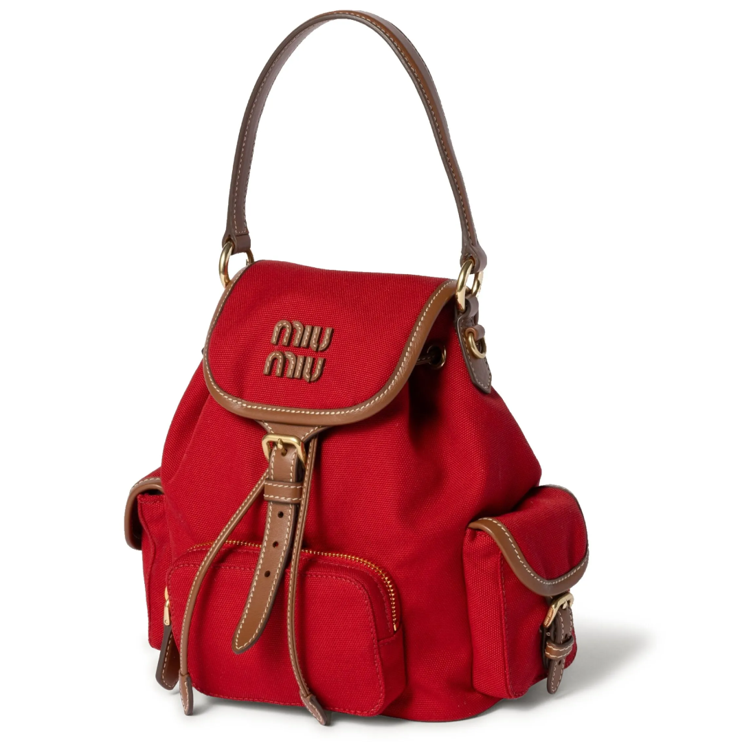 Miu Miu Matelasse Leather Backpack