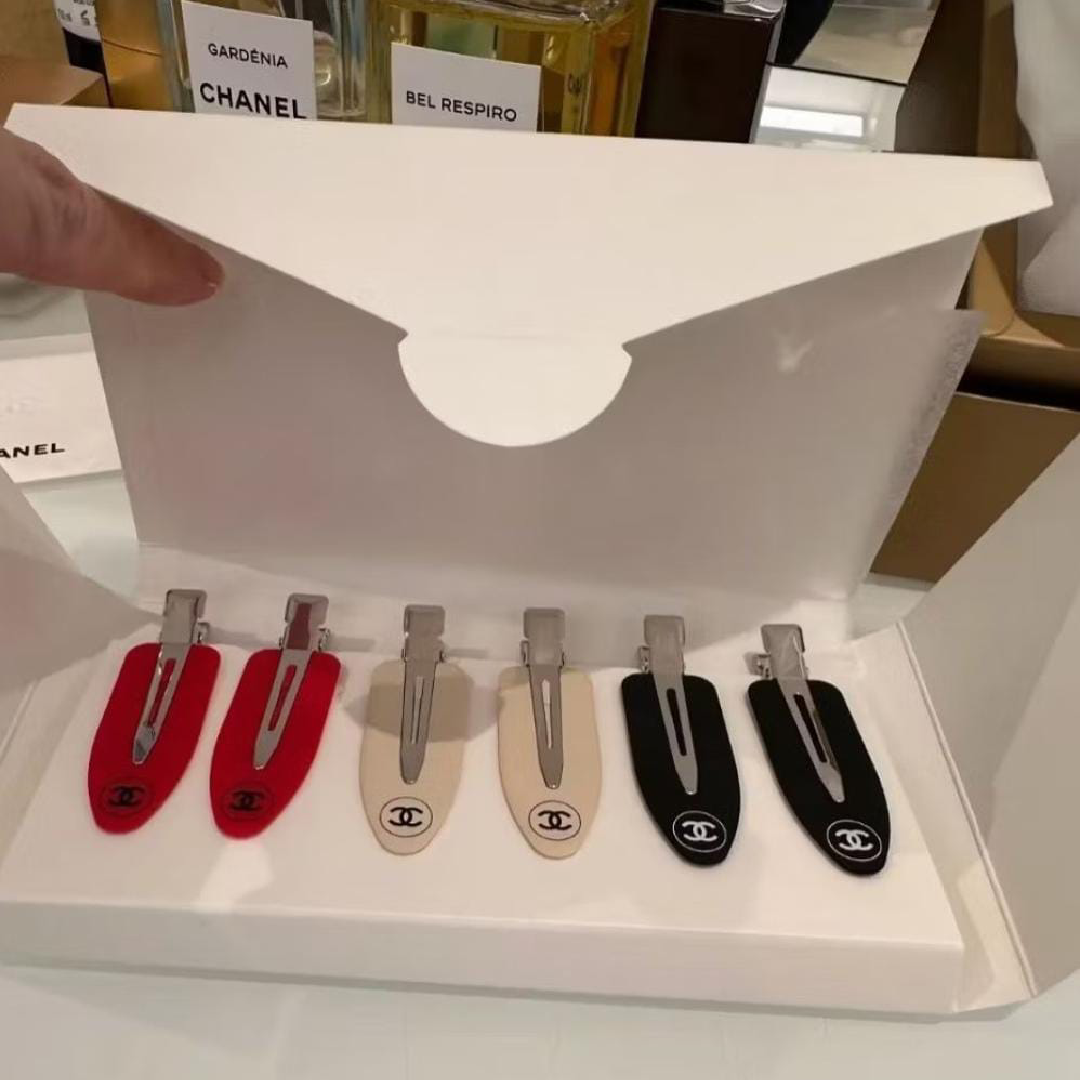 Chanel Hair Clip Set, 6 Pieces