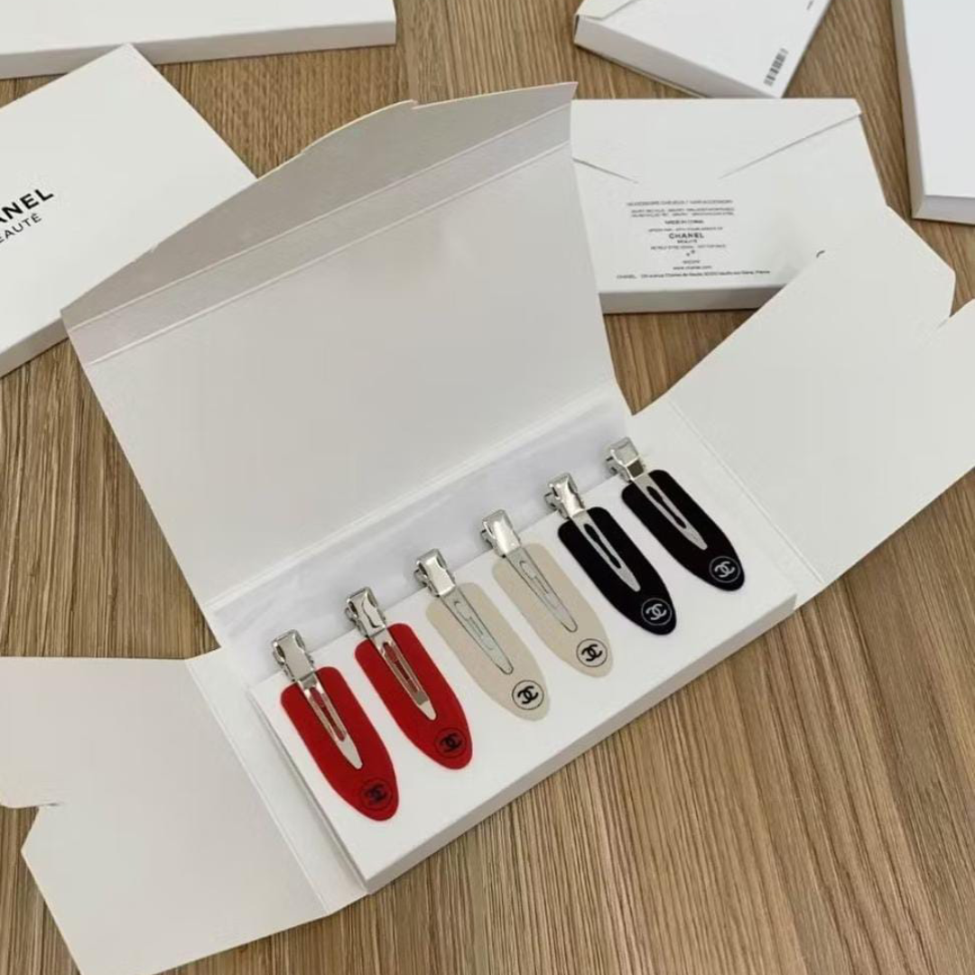 Chanel Hair Clip Set, 6 Pieces
