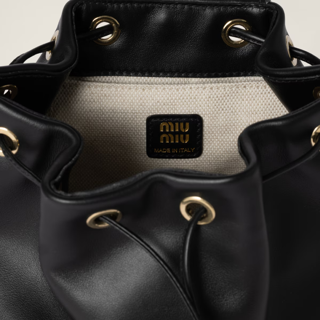 Miu Miu Matelasse Leather Backpack