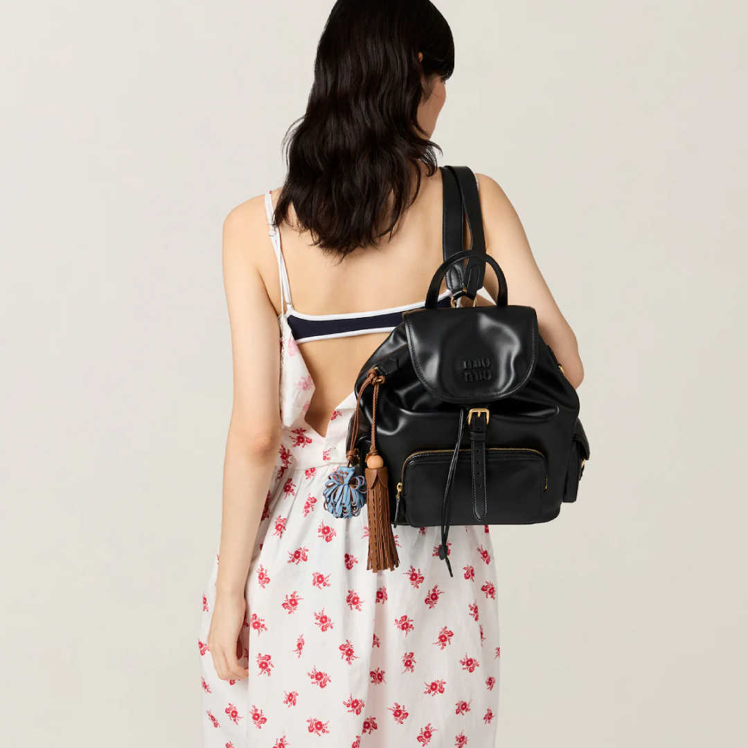 Miu Miu Matelasse Leather Backpack