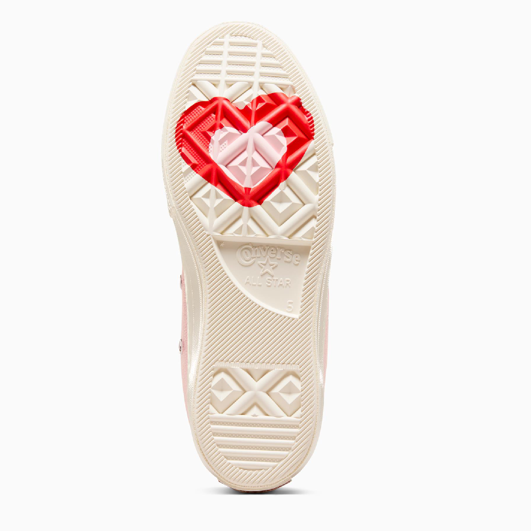 Converse Chuck Taylor All Star High-Top Sneakers with Heart Embroidery