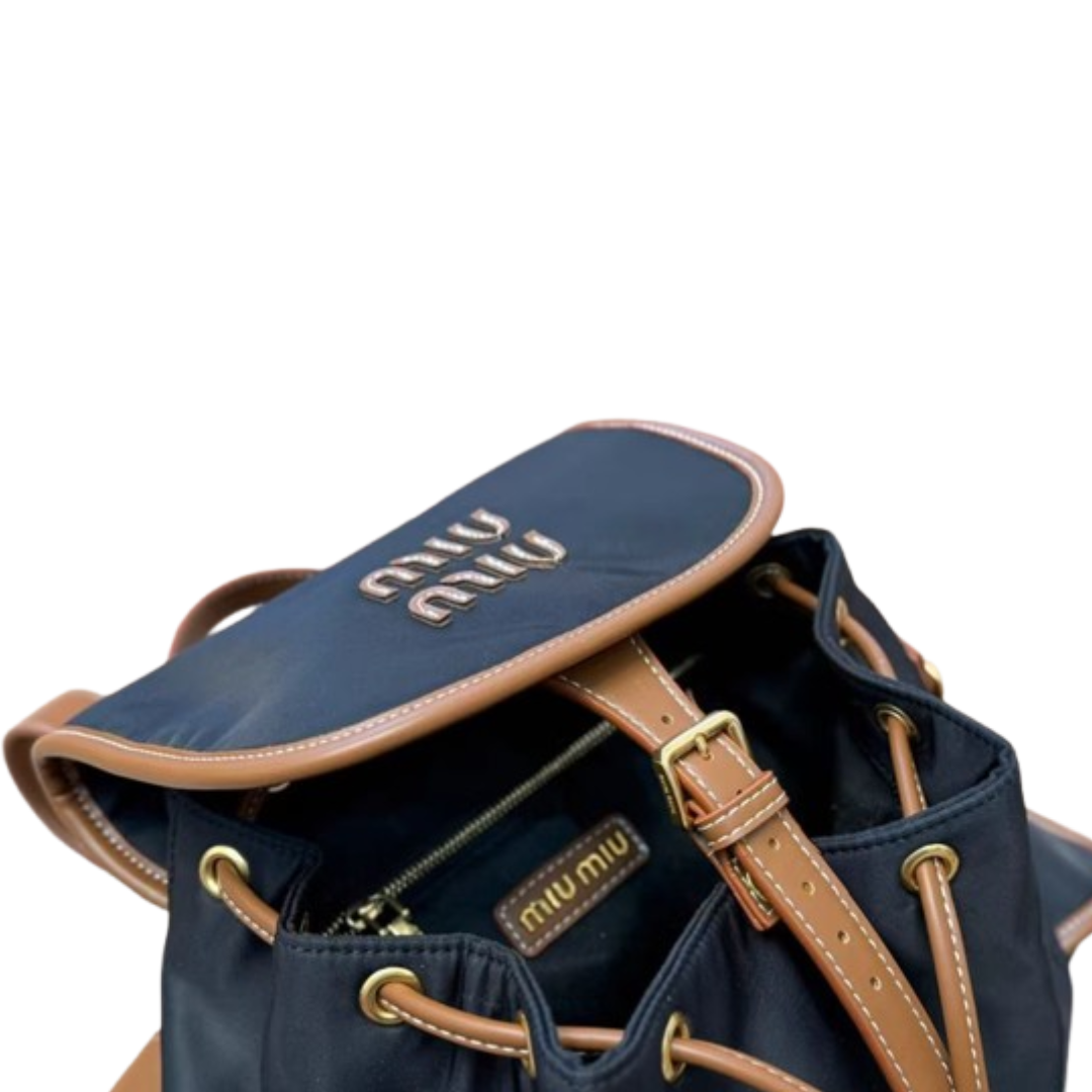 Miu Miu Matelasse Leather Backpack