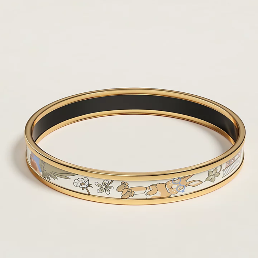 Hermes Elegant Enamel Bangles