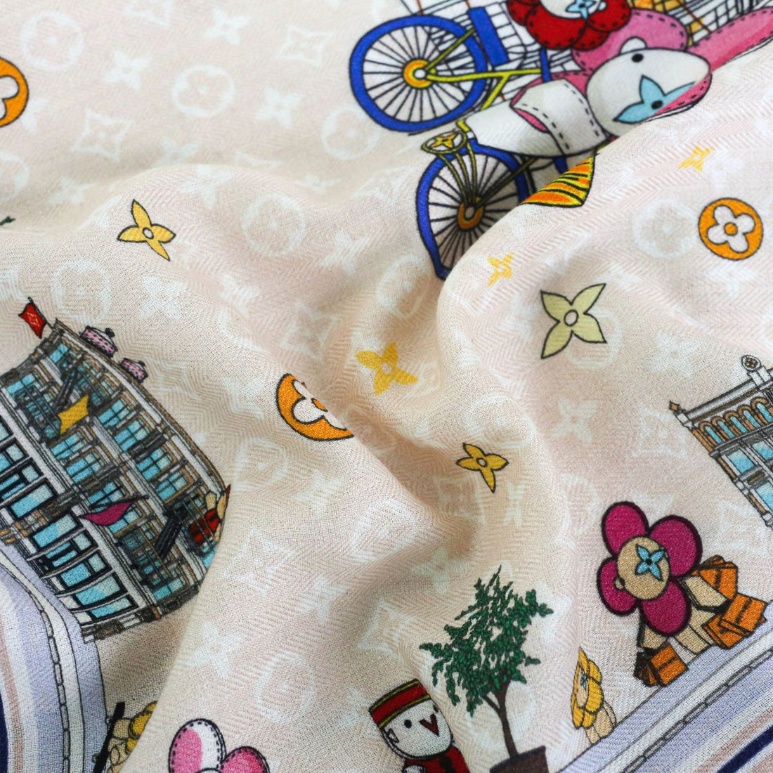 Travel Around Paris Print Scarf