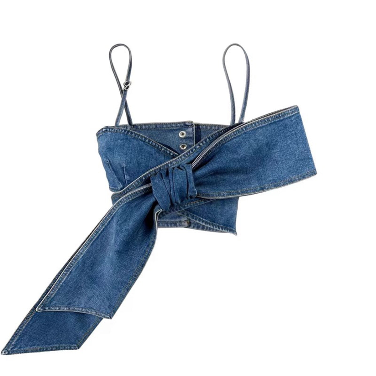 Tie-Front Crop Top and Wide-Leg Pant Set