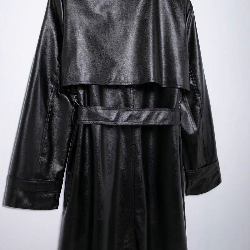 Leather coat
