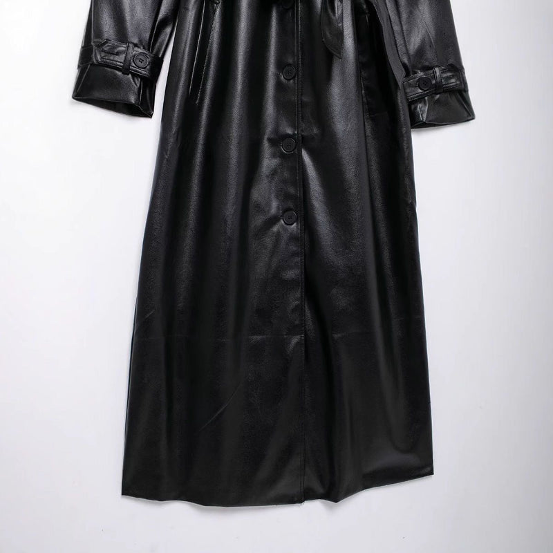 Leather coat