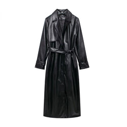 Leather coat