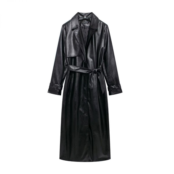 Leather coat