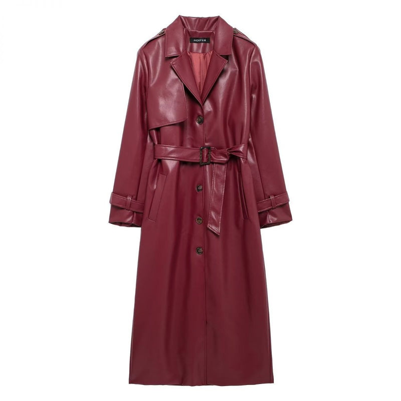 Leather coat