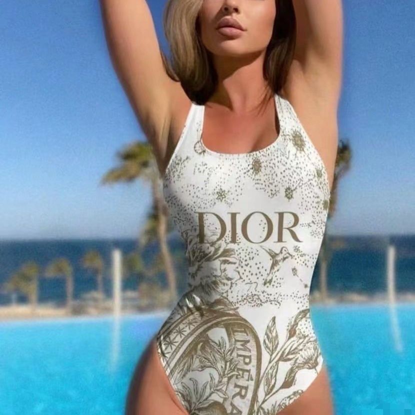 Dior ONE-PIECE SWIMSUIT ディオールの期間限定割引 Dior bikini Swimsuit New Dior logo bikini. Bikini | Depop