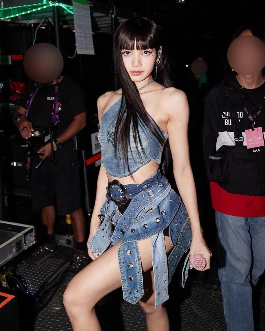 Deconstructed Denim Belt Skirt