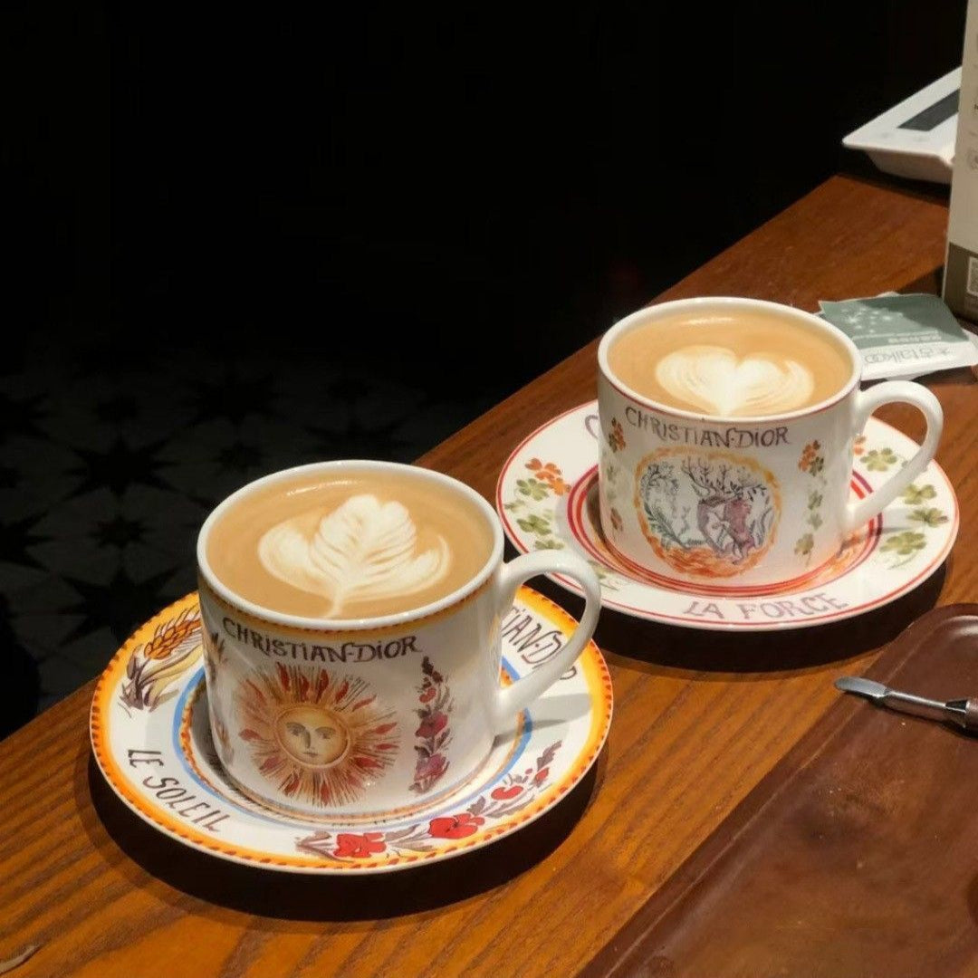 Christian Dior Luxury Porcelain Cup & Saucer Set Blend Gifts