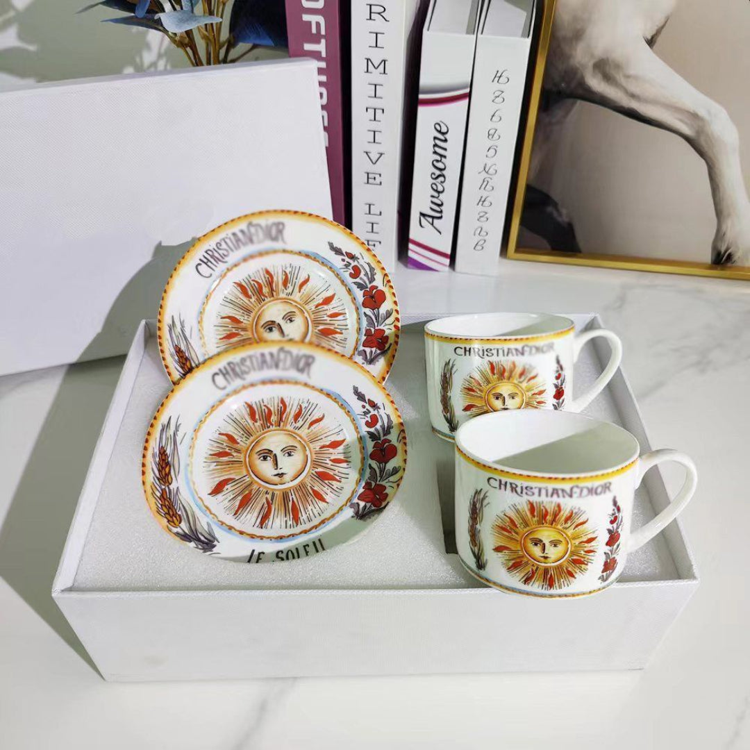 Christian Dior Luxury Porcelain Cup & Saucer Set Blend Gifts