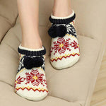 Cozy Winter Knit Socks with Bow