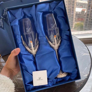 Swarovski Champagne glass (2) - Crystal