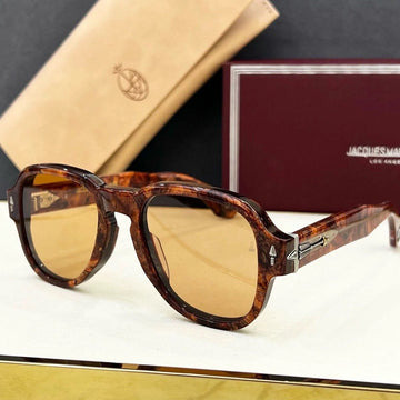 Jacques Marie Mage RED CLOUD Sunglasses Men Toad Frame Metal Plate Sunglasses Women