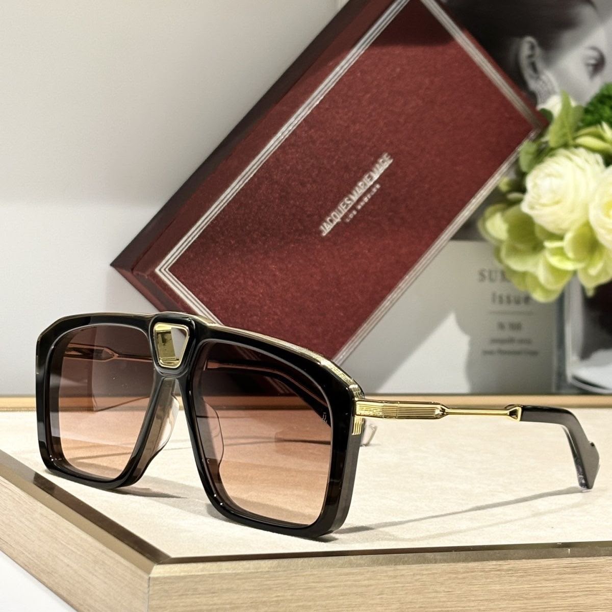 Jacques Marie Mage SAVOY Fashion Sunglasses For Men Women Summer Rectangle