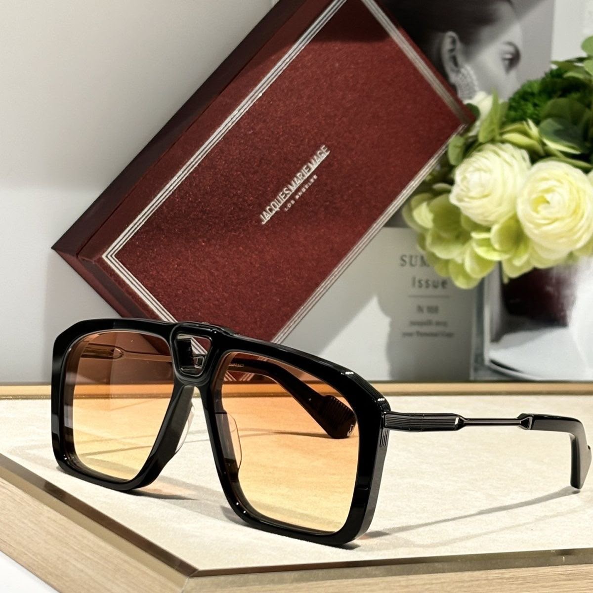 Jacques Marie Mage SAVOY Fashion Sunglasses For Men Women Summer Rectangle
