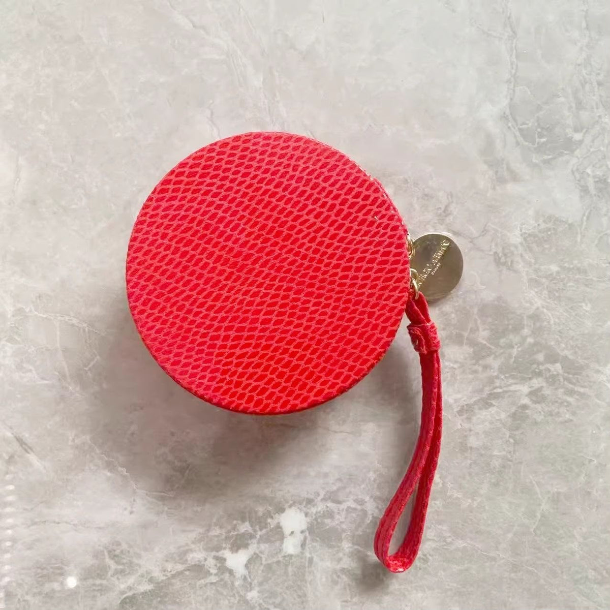 Giorgio Armani Red Print Cushion Bag