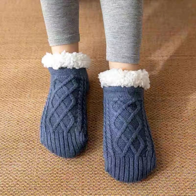 Cozy Fleece-Lined Winter Slipper Socks