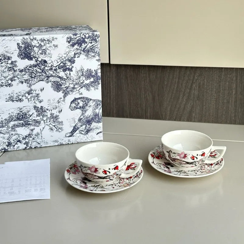 Dior Hundred Birds Arguing Coffee Cup and Saucer Set