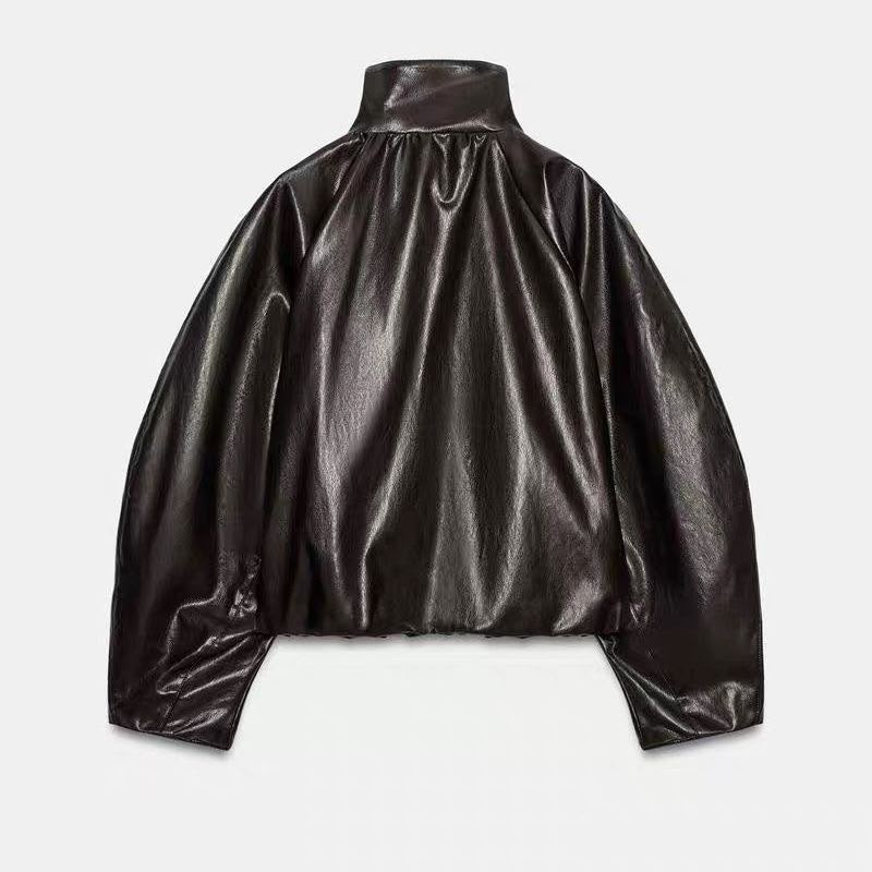 Zara Technical Fabric Gathered Jacket