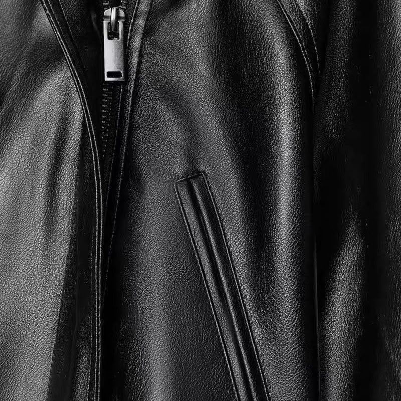 Zara Leather Effect Belted Jacket